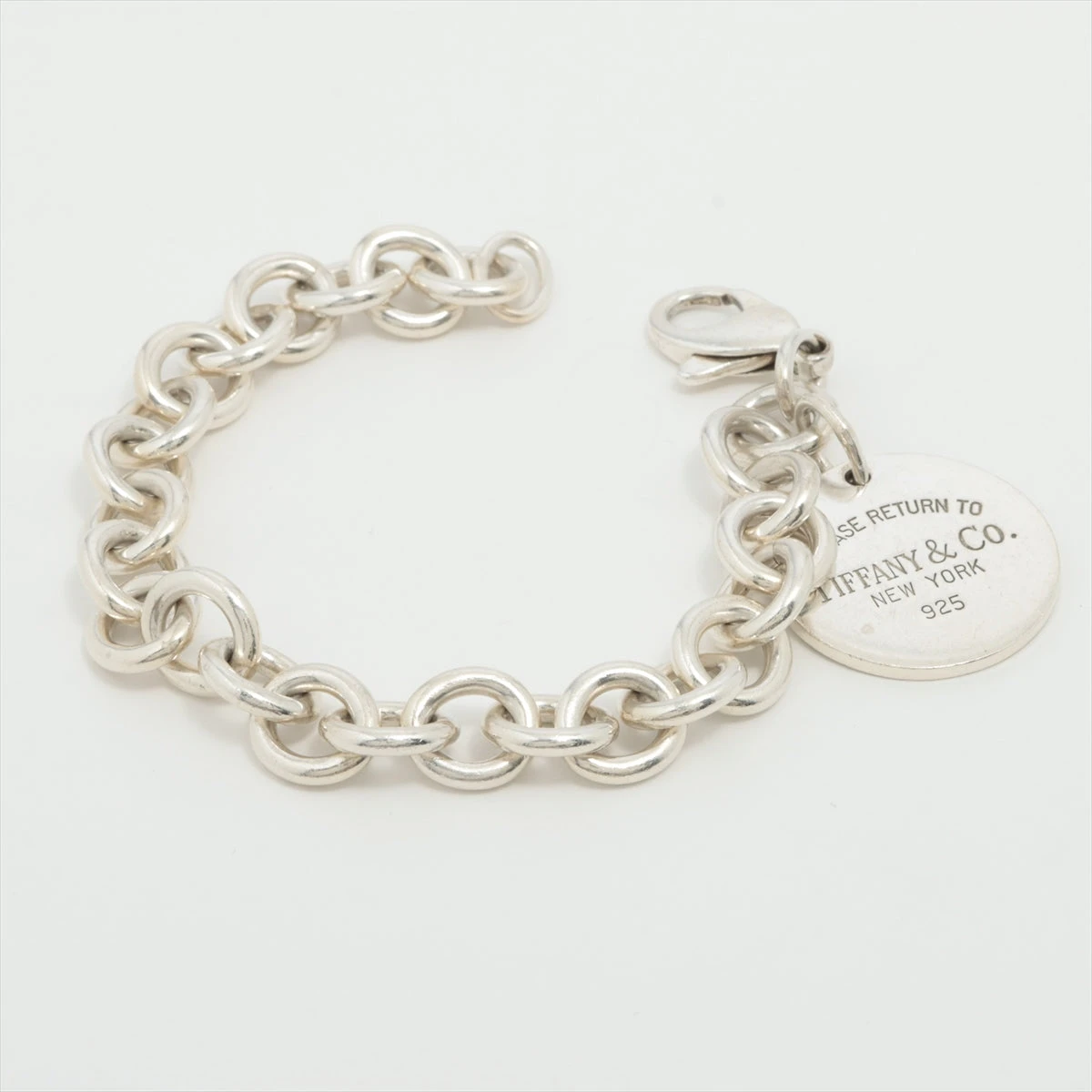 美品✳︎ティファニー ブレスレット リターントゥ ラウンドタグ シルバー 925 TIFFANY&Co. ティファニー リターントゥティファニー ラウンド