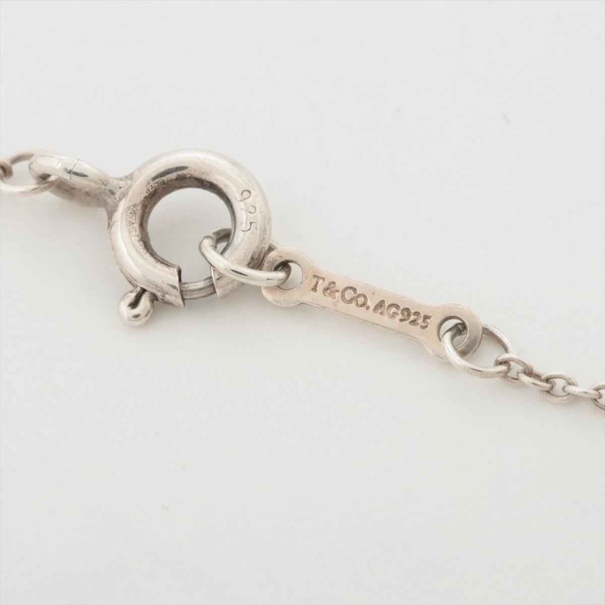 TIFFANY&Co.　ラビングハート　ネックレス　1Pダイヤ　SV925 ティファニー ラビングハート ネックレス 925 2.6g シルバー 1P