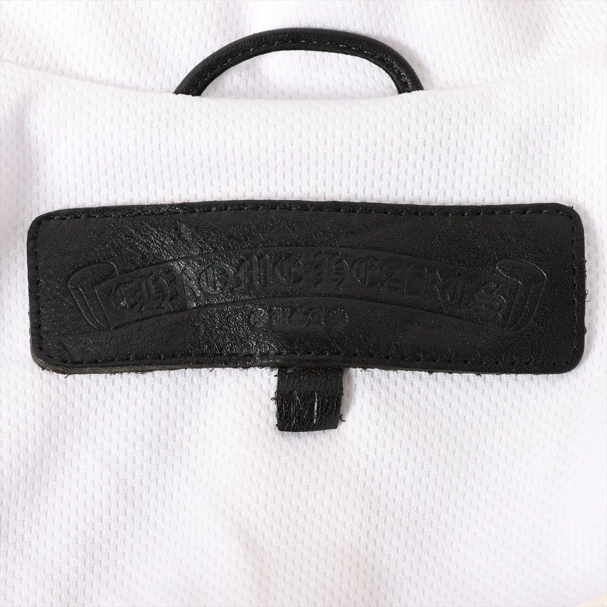 クロムハーツ ジャージ ポリエステル ホワイト×ブラック M JVP