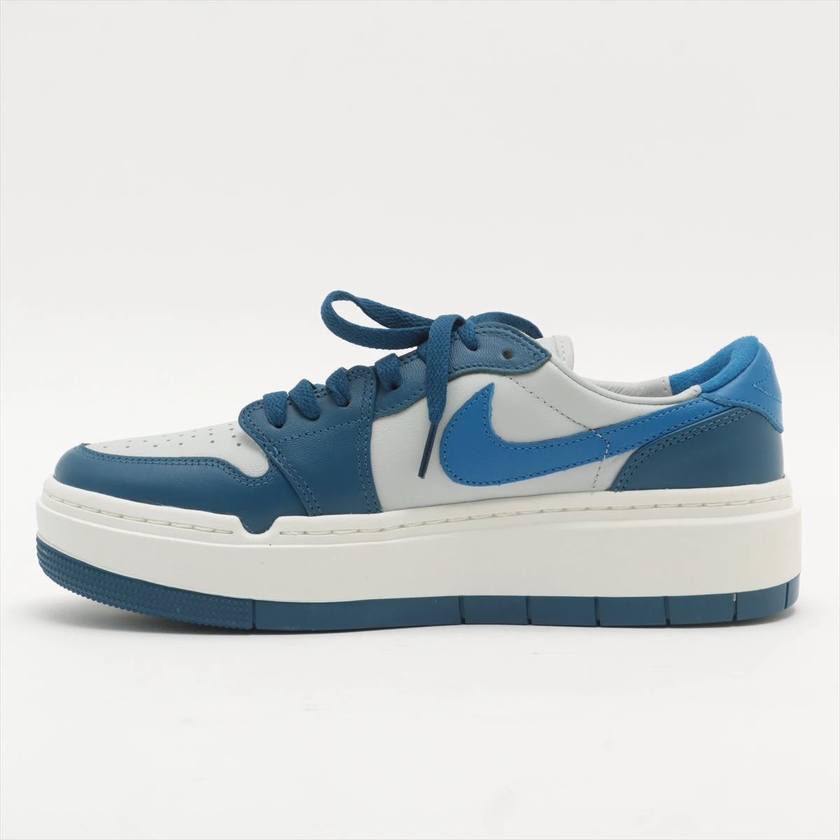ナイキ AIR JORDAN 1 レザー スニーカー 26.5cm レディース ブルー 