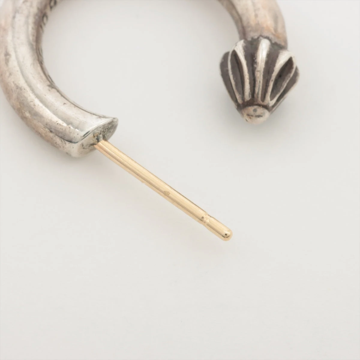 クロムハーツ プレーン フープピアス 925×14K 3.1g A1934853｜中古