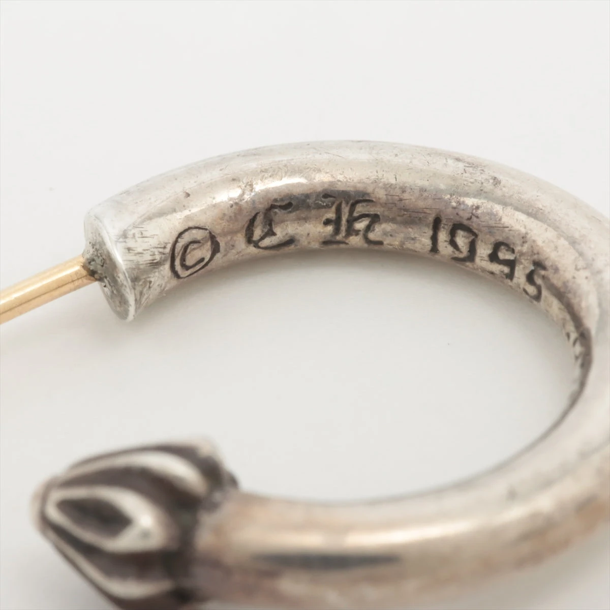 クロムハーツ プレーン フープピアス 925×14K 3.1g A1934853｜中古