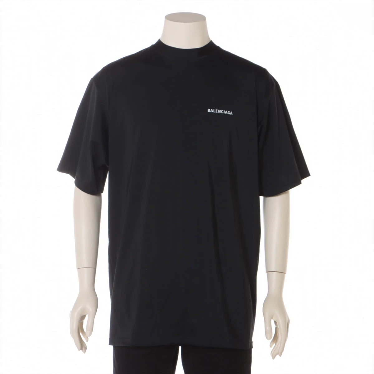 バレンシアガ ポリエステル Tシャツ XS メンズ ブラック SWIMWEAR