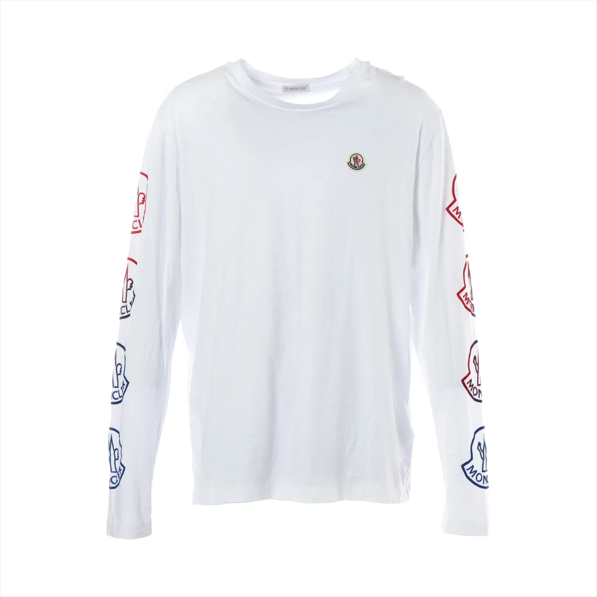 モンクレール 21年 コットン ロングTシャツ XL メンズ ホワイト