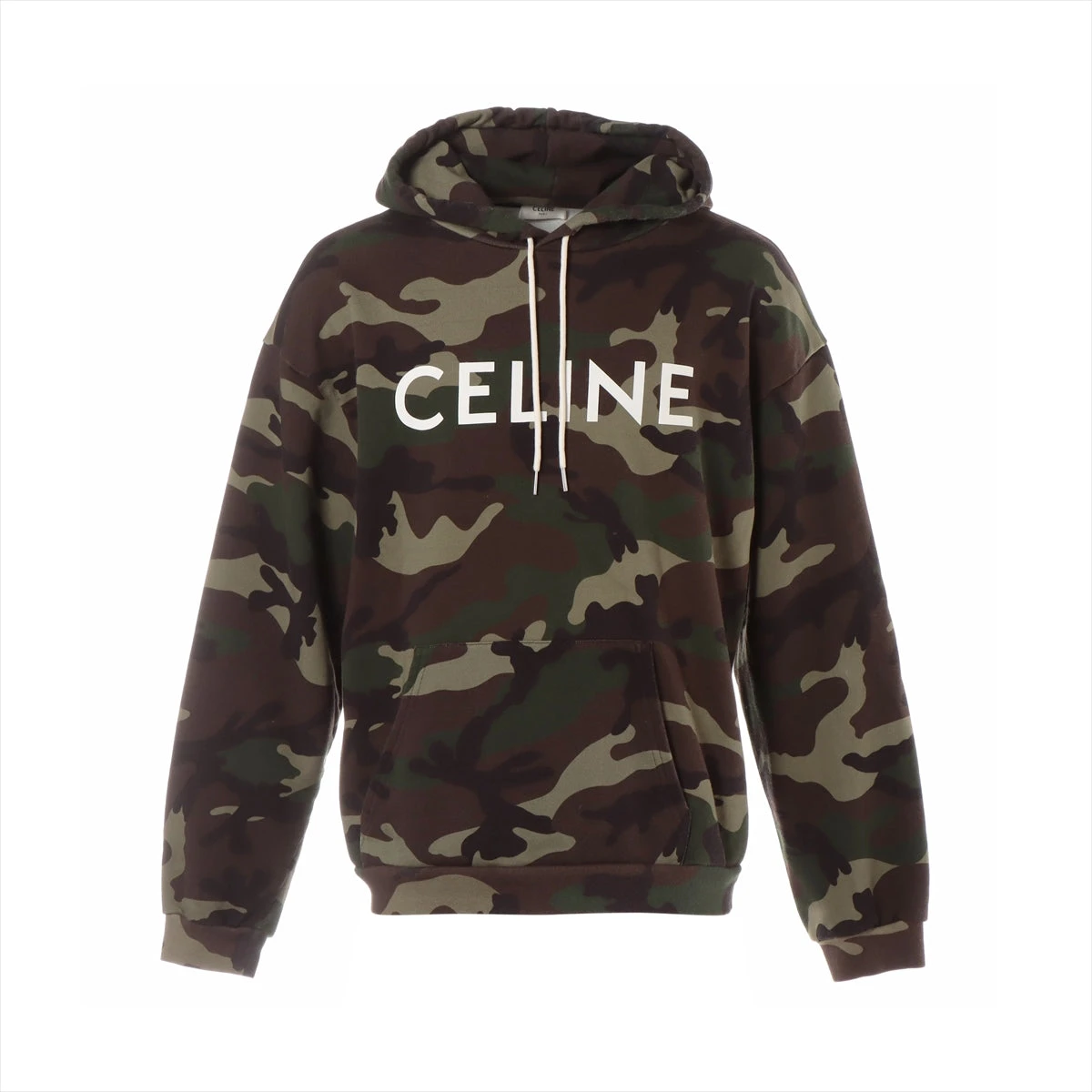 セリーヌ コットン パーカー L メンズ カモフラ 2Y321885M A1867144