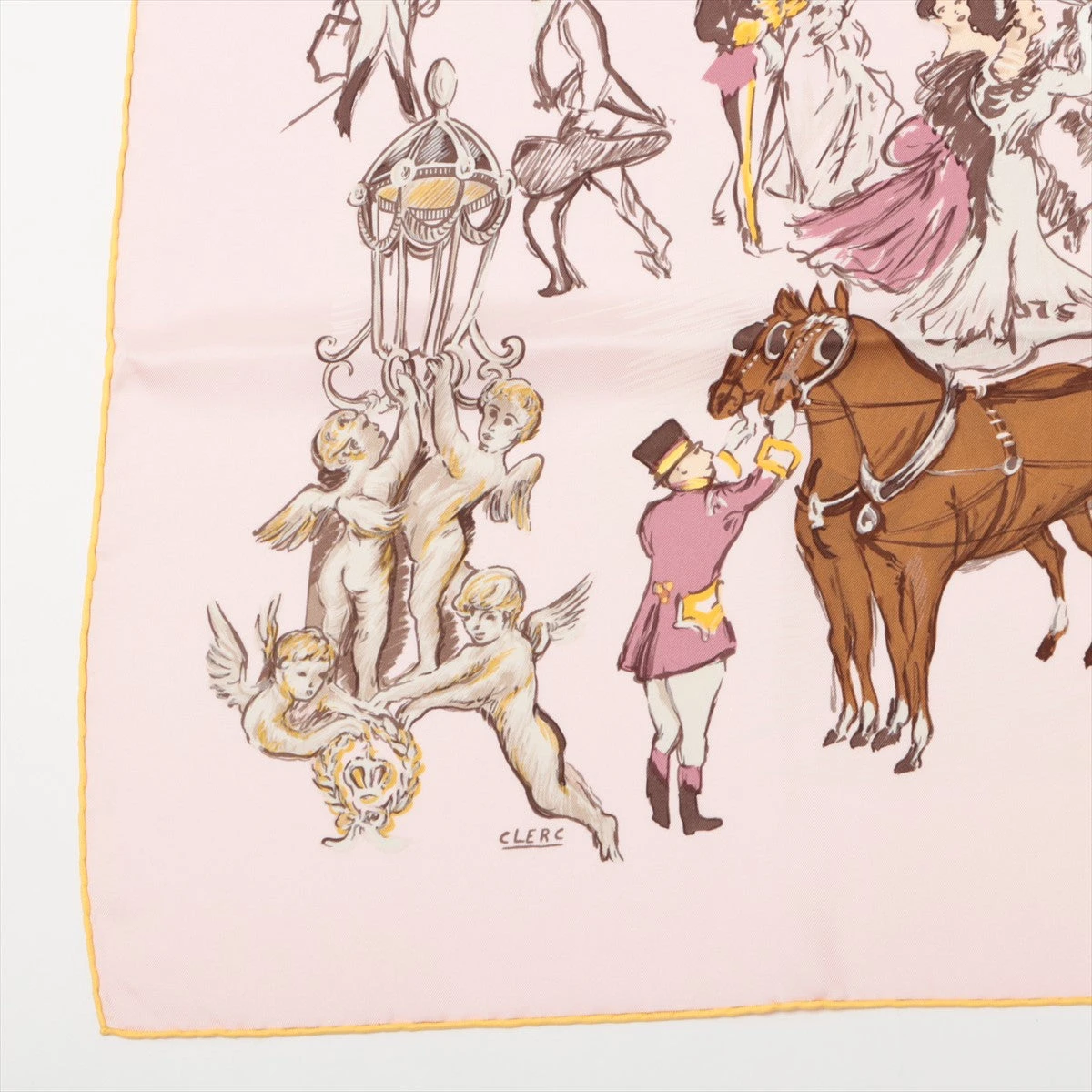 HERMES】エルメス『カレ90 プリーツスカーフ ガラの夕べ SOIREE