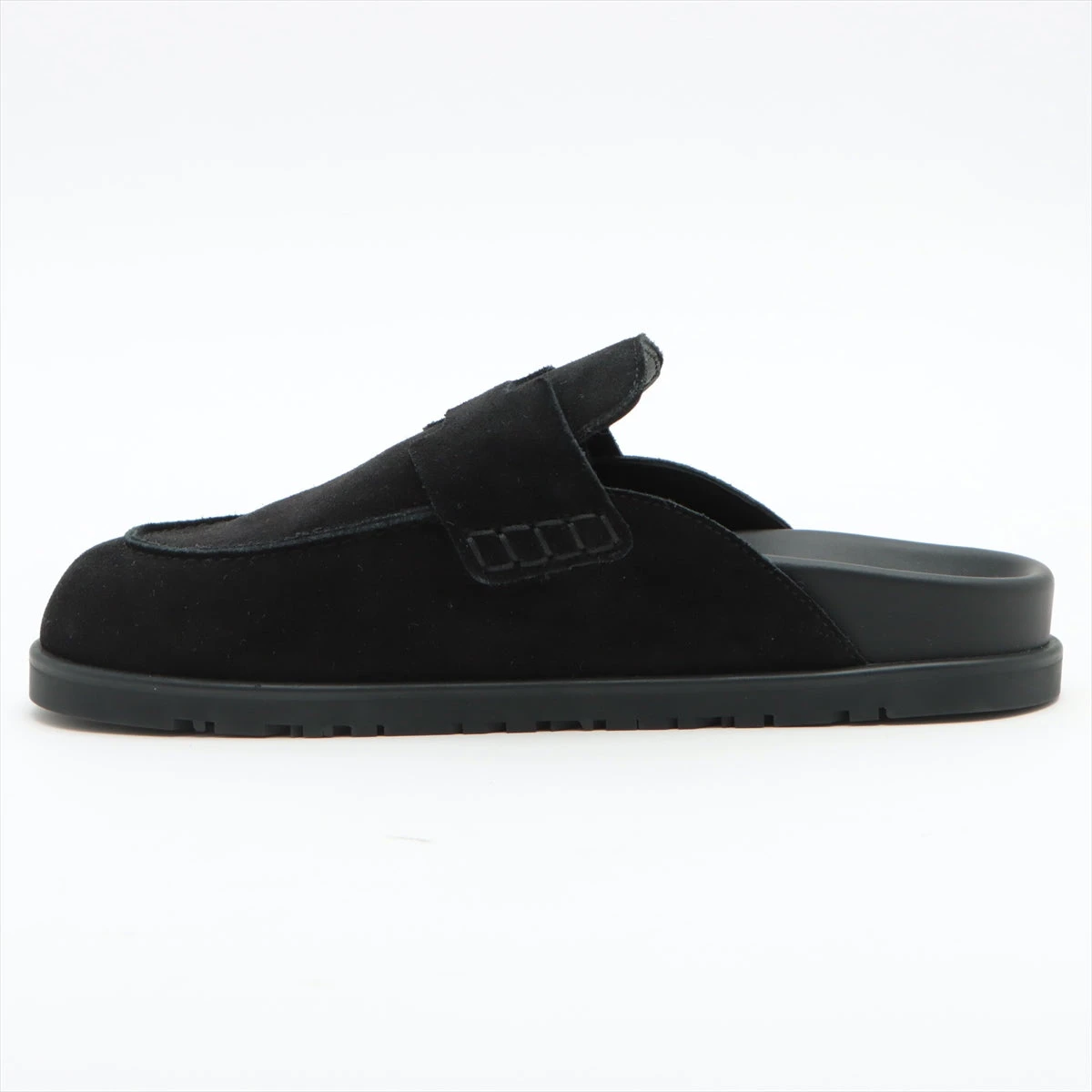 エルメス ミュール スエード 37 エルメス スエード ミュール 37 レディース ブラック ゴー ヴォー