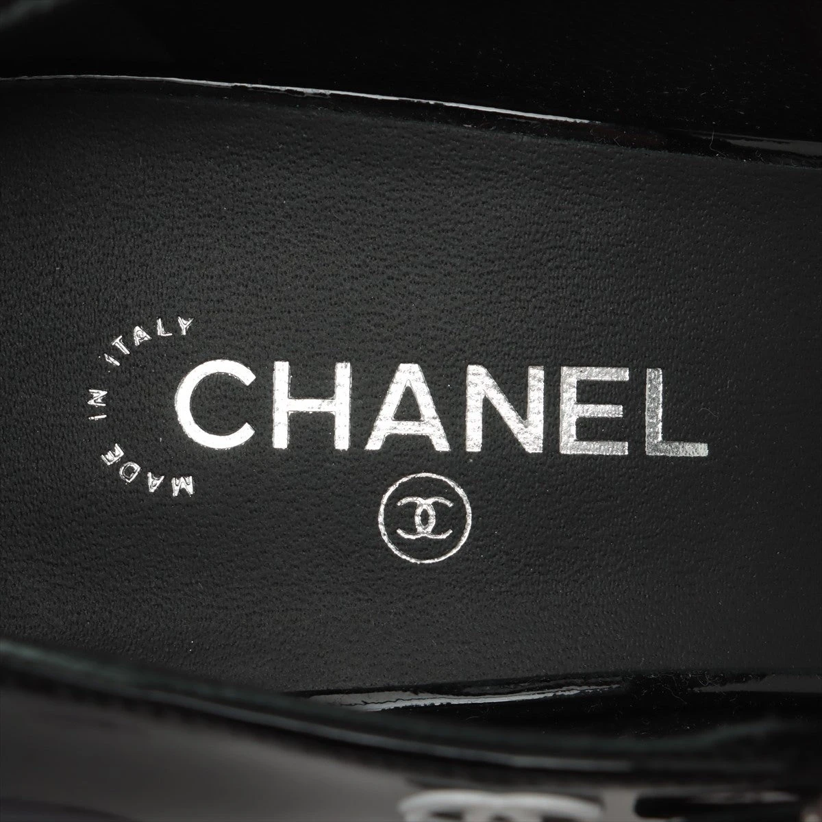 CHANEL★シャネル・パテントレザー メタルココマーク パンプス(37.5) シャネル ココマーク パテントレザー パンプス 37C レディース