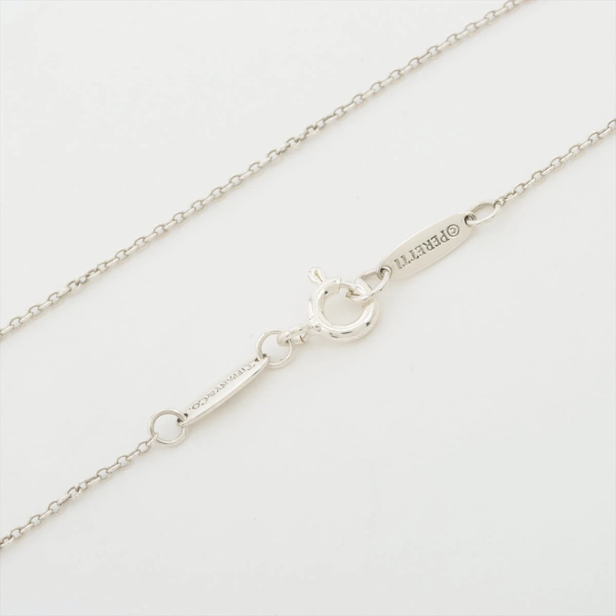 ティファニー 2P ダイヤ オープンハート シルバーネックレス Tiffany & Co. - ティファニー オープンハート シルバー