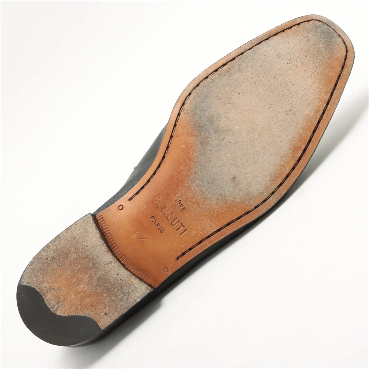 ベルルッティ レザー ローファー 7 1/2 メンズ ブラック ロレンツォ