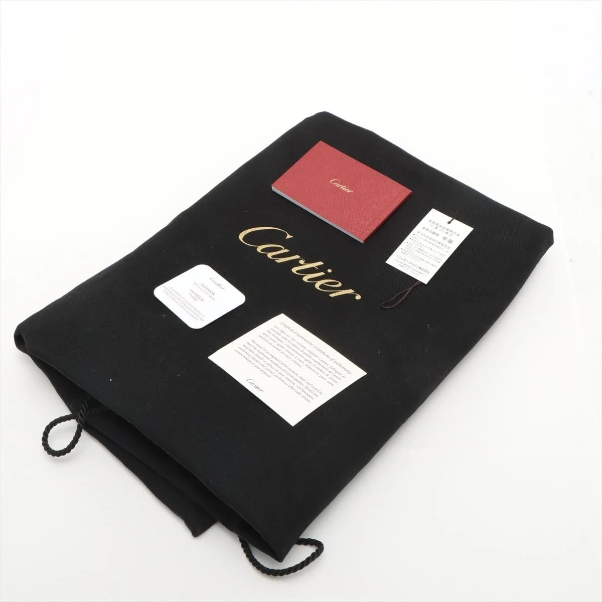 ⭐︎ちっぽ⭐︎Cartier KODAWARU レザーバンド ネイビー カルティエ Cドゥカルティエ レザー ハンドバッグ ネイビー