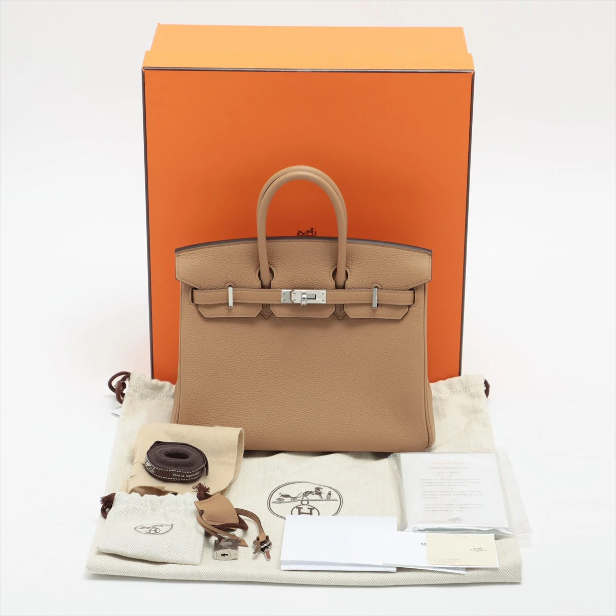 エルメス バーキン25 トゴ チャイ シルバー金具 U:2022年 A1957553
