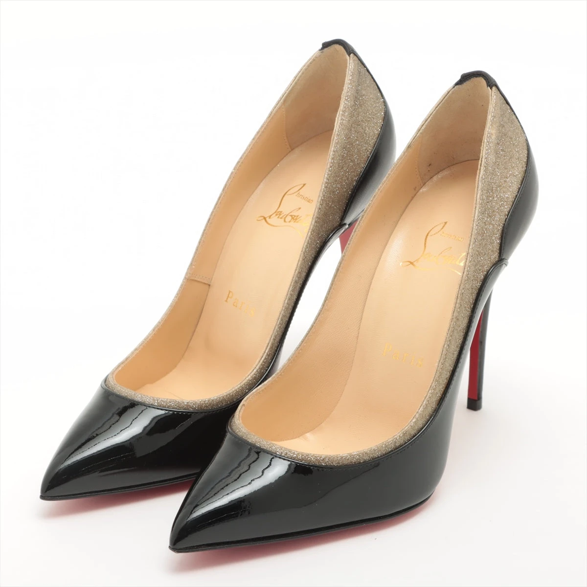 クリスチャンルブタン グリッター パンプス