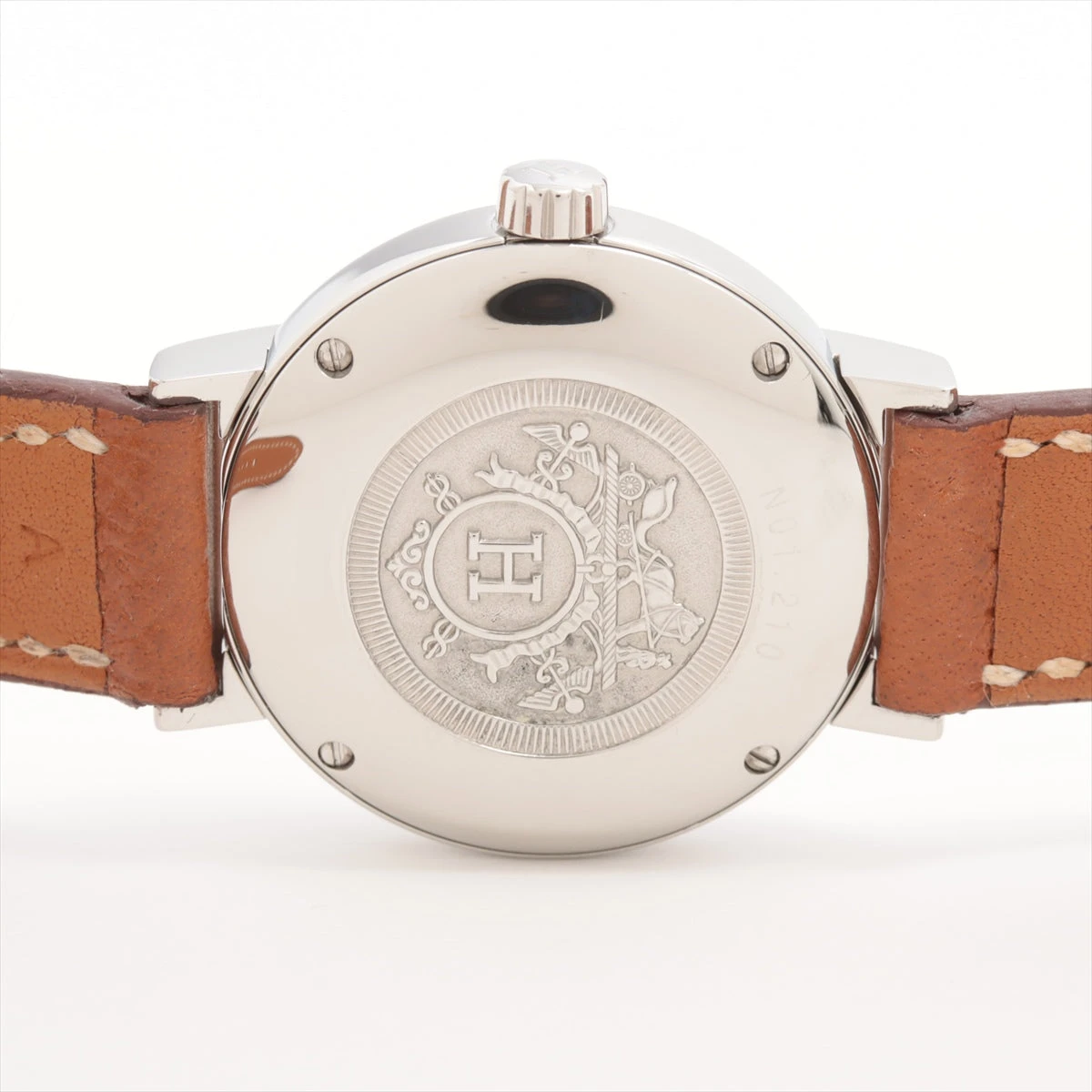 【ノマード】HERMES ‘エルメス 時計‘NO1.210 シルバー☆極美品☆ HERMES エルメス ノマード オートクォーツ 腕時計 No1.210