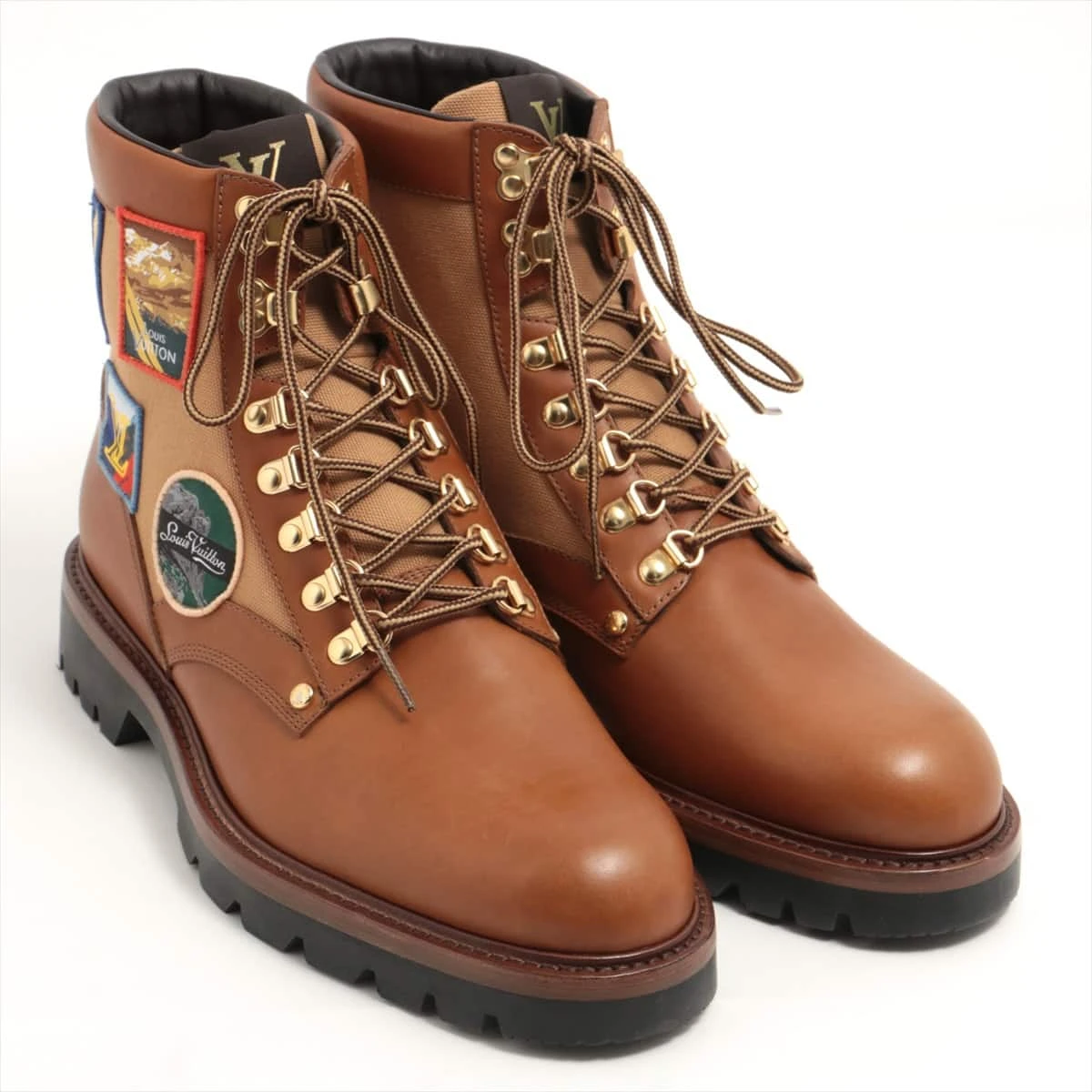 Louis Vuitton DIOGO ブーツ ブラウン/ブラック LOUIS VUITTON - 極美品 ルイヴィトン LOUIS VUITTON ブーツ
