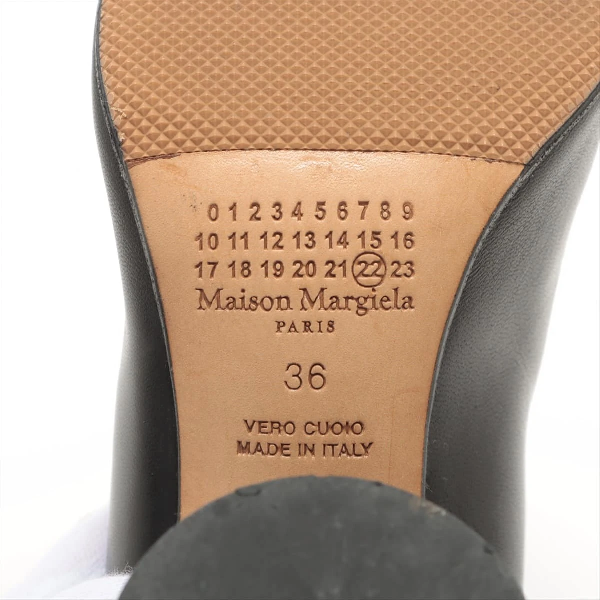 メゾンマルジェラ レザー パンプス 36 レディース ブラック 22