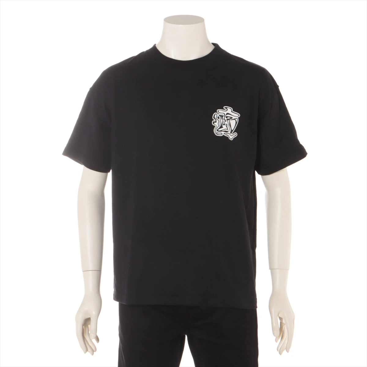 Louis Vuitton 19AW Tシャツ ヴィトン 19AW コットン Tシャツ S メンズ ブラック RM192 LV