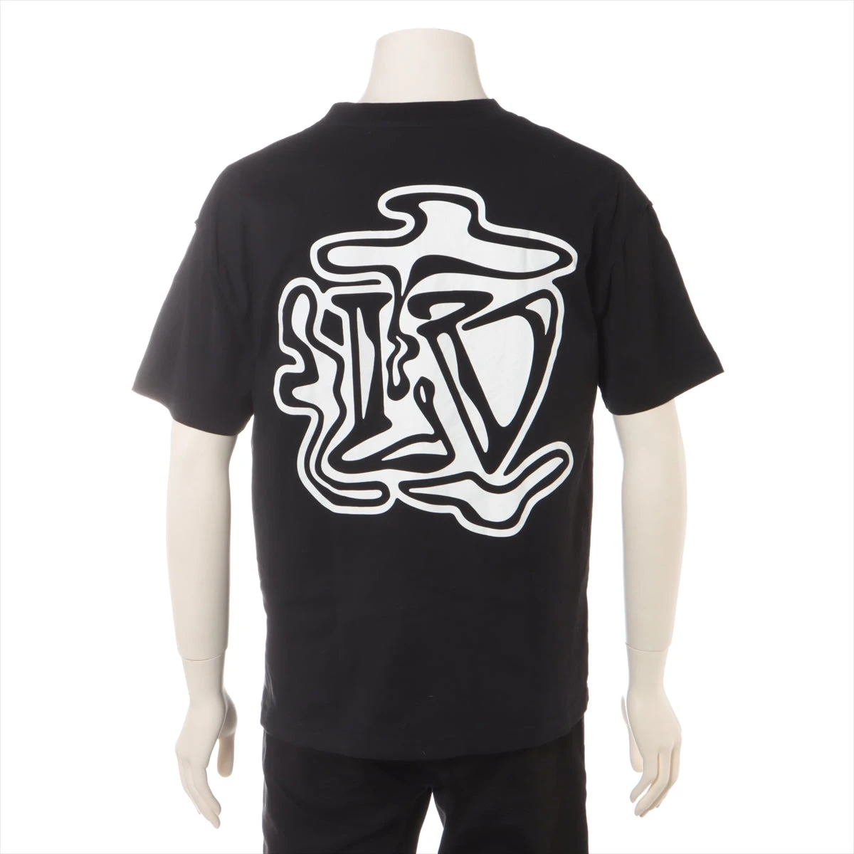 ヴィトン 19AW コットン Tシャツ S メンズ ブラック RM192 LV スモーク