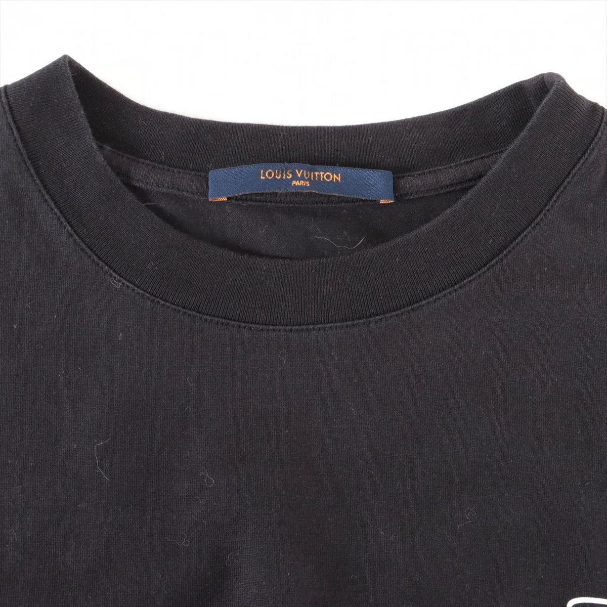 ヴィトン 19AW コットン Tシャツ S メンズ ブラック RM192 LV