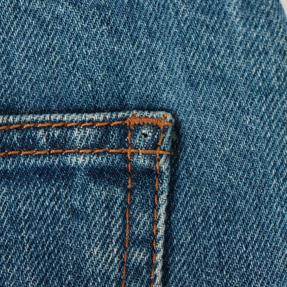 シャネル P61 コットン デニムパンツ 40 レディース ブルー シャネル P61 コットン デニムパンツ 40 レディース ブルー