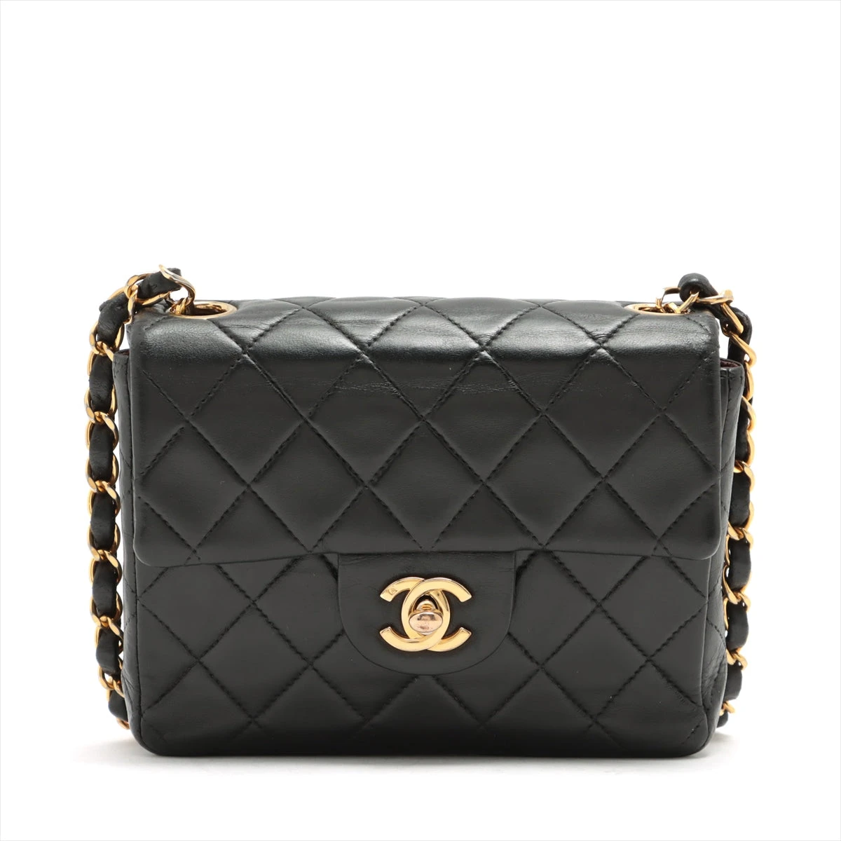 ACYM Mini flap hand バッグ　ブラック ACYM Mini flap hand バッグ ブラック