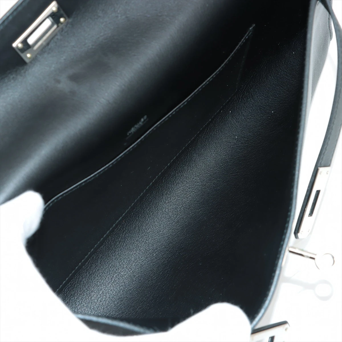 エルメス ケリーカット ヴォースイフト ブラック シルバー金具