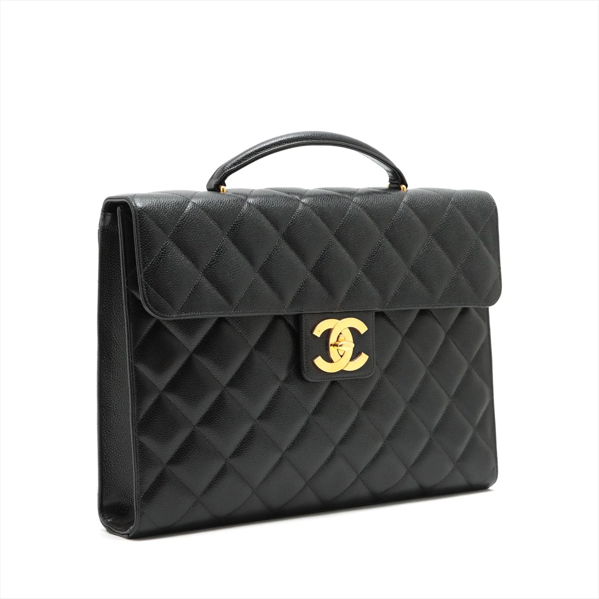 未使用級✨シャネル　ビジネスバッグ　マトラッセ　ターンロック　ブラック　エナメル CHANEL シャネル/ブランドバッグ・小物｜WonderREX-ONLINE
