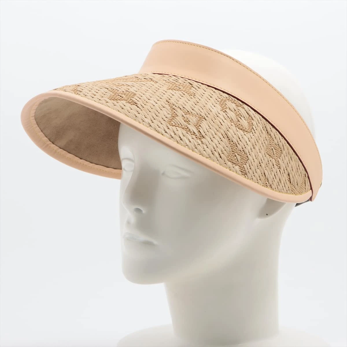 ヴィトン M70760 CX0197 サンバイザー ポリエステル ベージュ RA015642