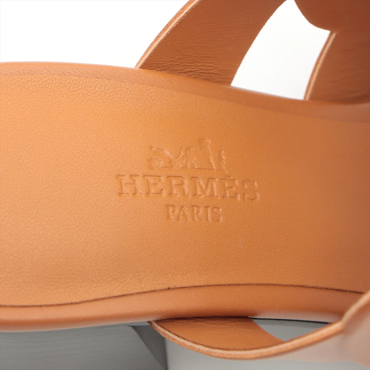 エルメス レザーサンダル エルメス HERMES グラム105メタリックレザーサンダル メタリック