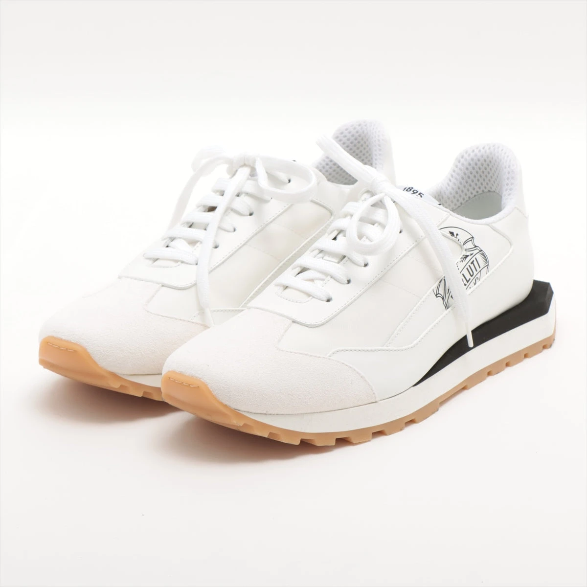 ベルルッティ レザー スニーカー 8 メンズ ホワイト 5544 A1708809