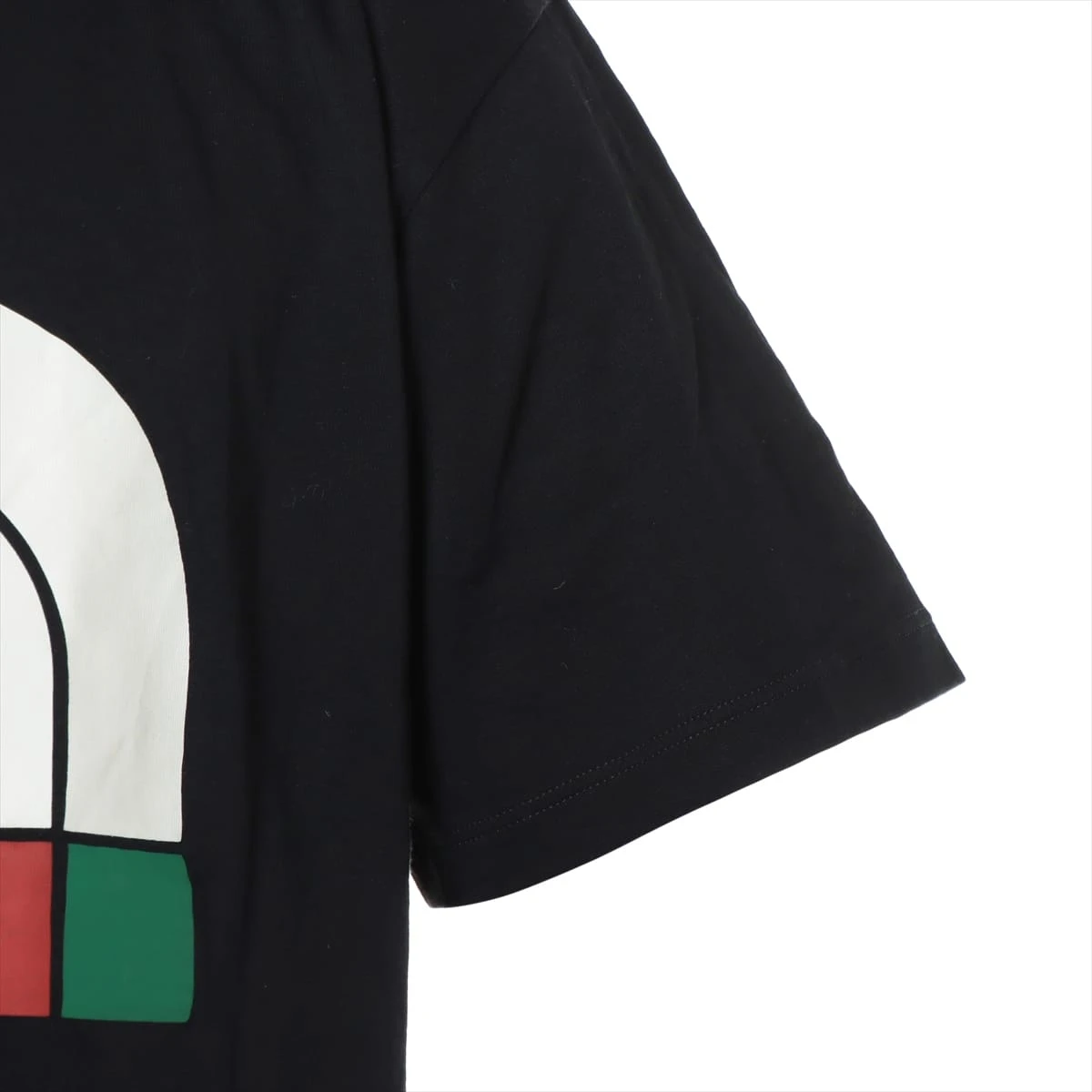 グッチ×ノースフェイス コットン Tシャツ XS メンズ ブラック グッチ×ノースフェイス コットン Tシャツ XS メンズ ブラック