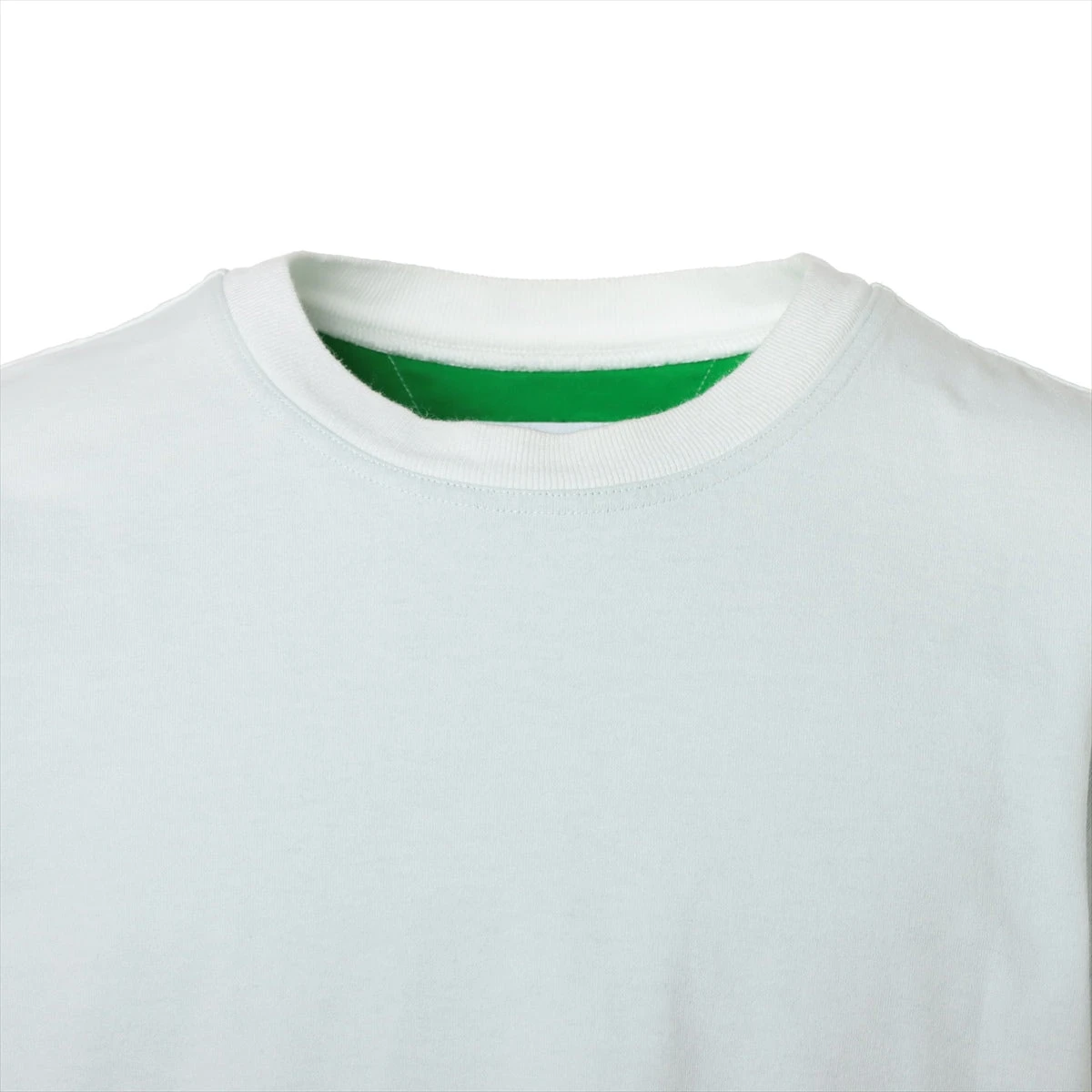 ボッテガヴェネタ 2022 コットン Tシャツ M メンズ ホワイト×グリーン 