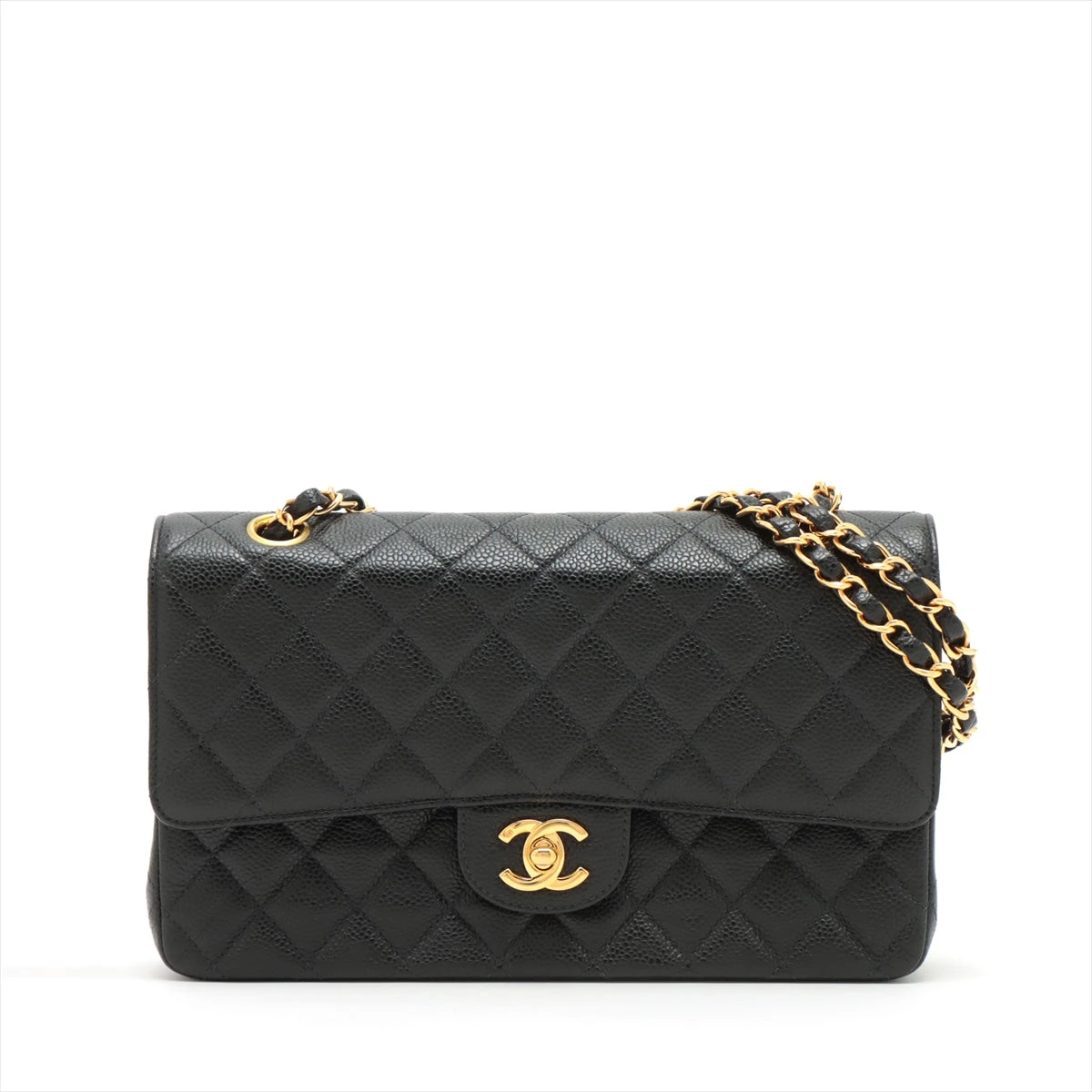 シャネル マトラッセ キャビアスキン ダブルフラップ ダブル