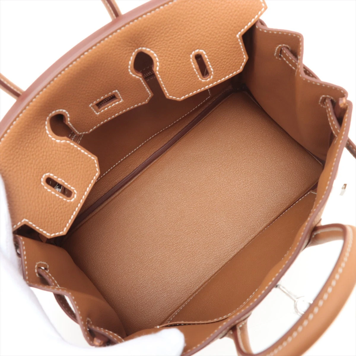 エルメス バーキン25 トリヨンクレマンス ゴールド シルバー金具 B 