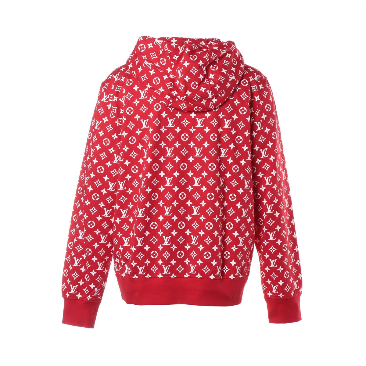 ヴィトン×シュプリーム 17AW コットン×レーヨン パーカー XXL メンズ 