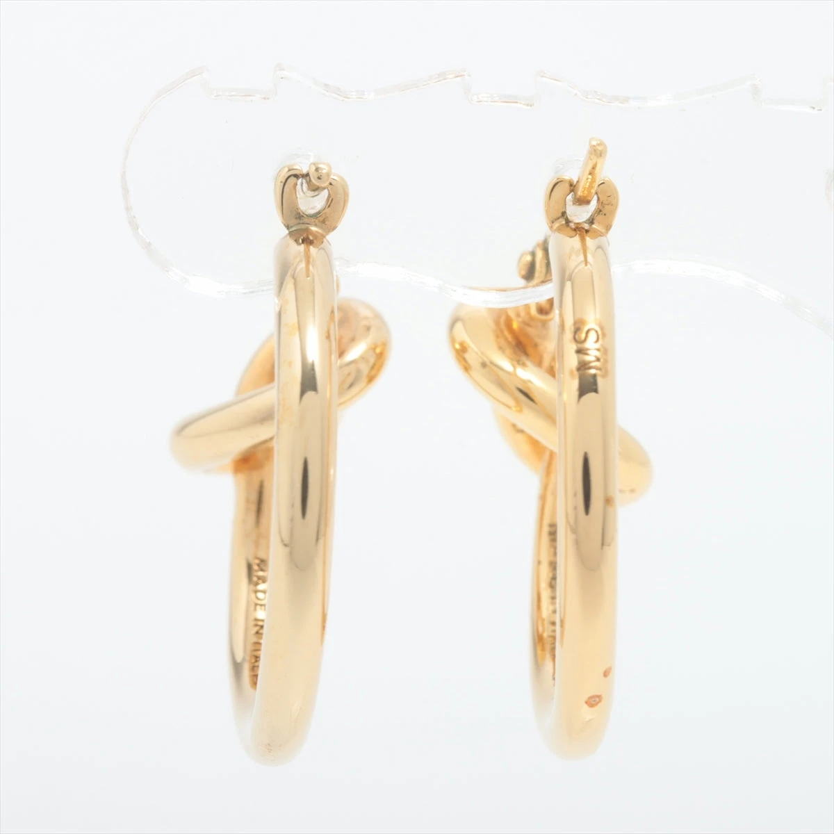 CELINE ピアス ゴールド CELINE セリーヌ フープノットピアス ゴールド（色