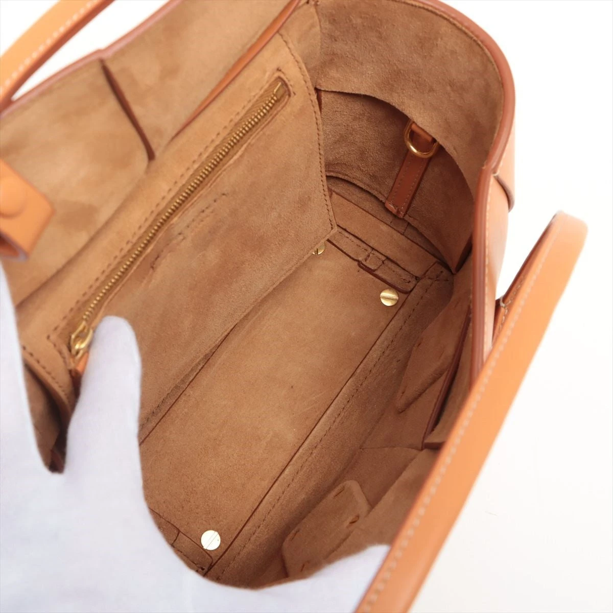ボッテガ・ヴェネタ ARCO ミニハンドバッグ牛革 ブラウン BOTTEGA VENETA - 新品 ボッテガヴェネタ BOTTEGA VENETA