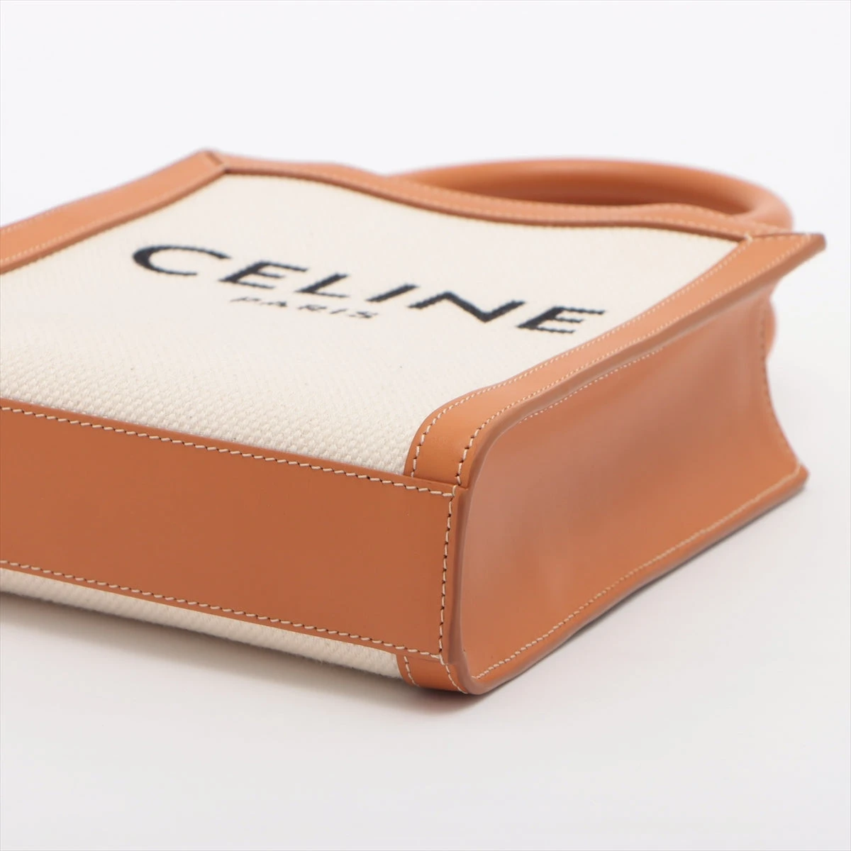 セリーヌ ミニバーティカルカバ キャンバス×レザー 2WAYショルダー
