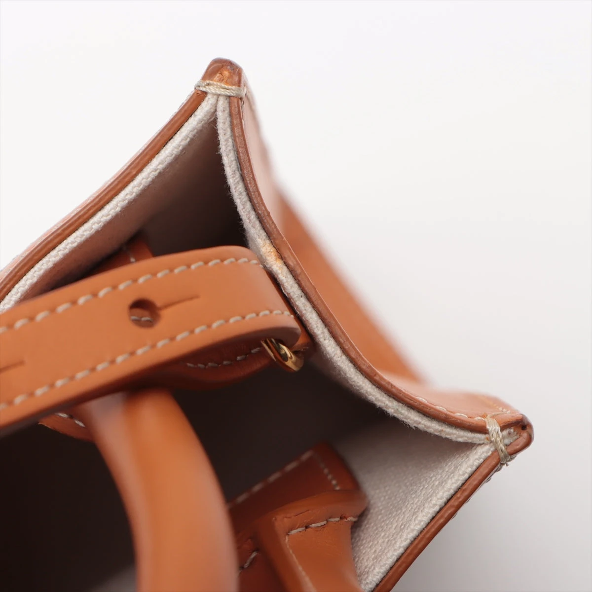 セリーヌ ミニバーティカルカバ キャンバス×レザー 2WAYショルダー