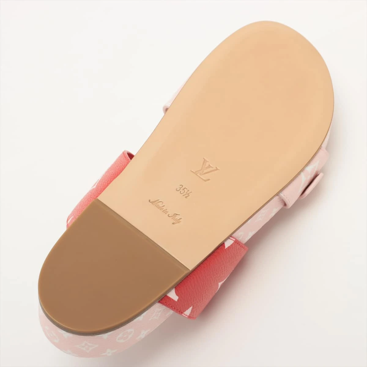 ヴィトン ボンディアライン 19年 PVC×レザー サンダル 35 1/2