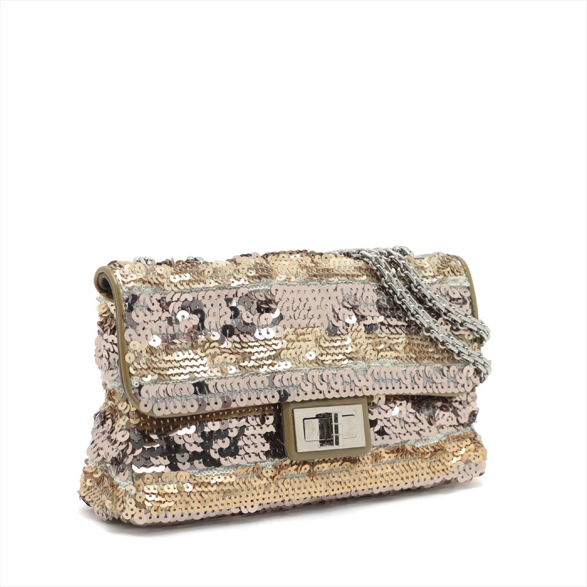 CHANEL スパンコール チェーントートバッグ マルチカラー 2021年 CHANEL スパンコール チェーントートバッグ マルチカラー 2021年