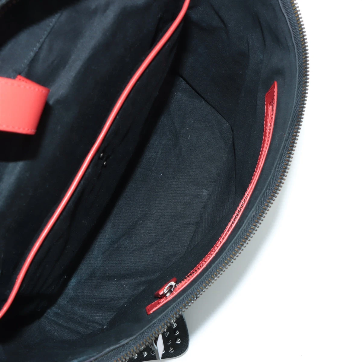 クリスチャンルブタン レザー×スタッズ バックパック/リュック