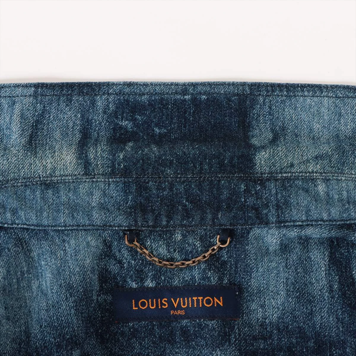 VUITTON 21AW デニム シャツ L メンズ ネイビー系 RM212M VUITTON 21AW デニム シャツ L メンズ ネイビー系 RM212M LOUIS デニム