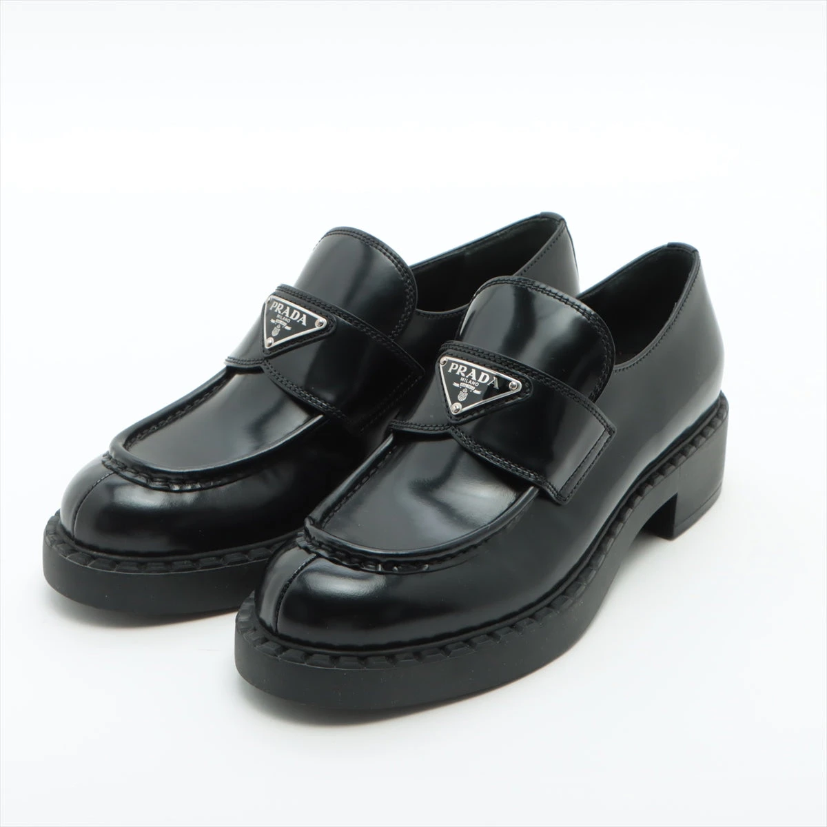 プラダ ローファー 37 ぷーさん】新品プラダ モノリス