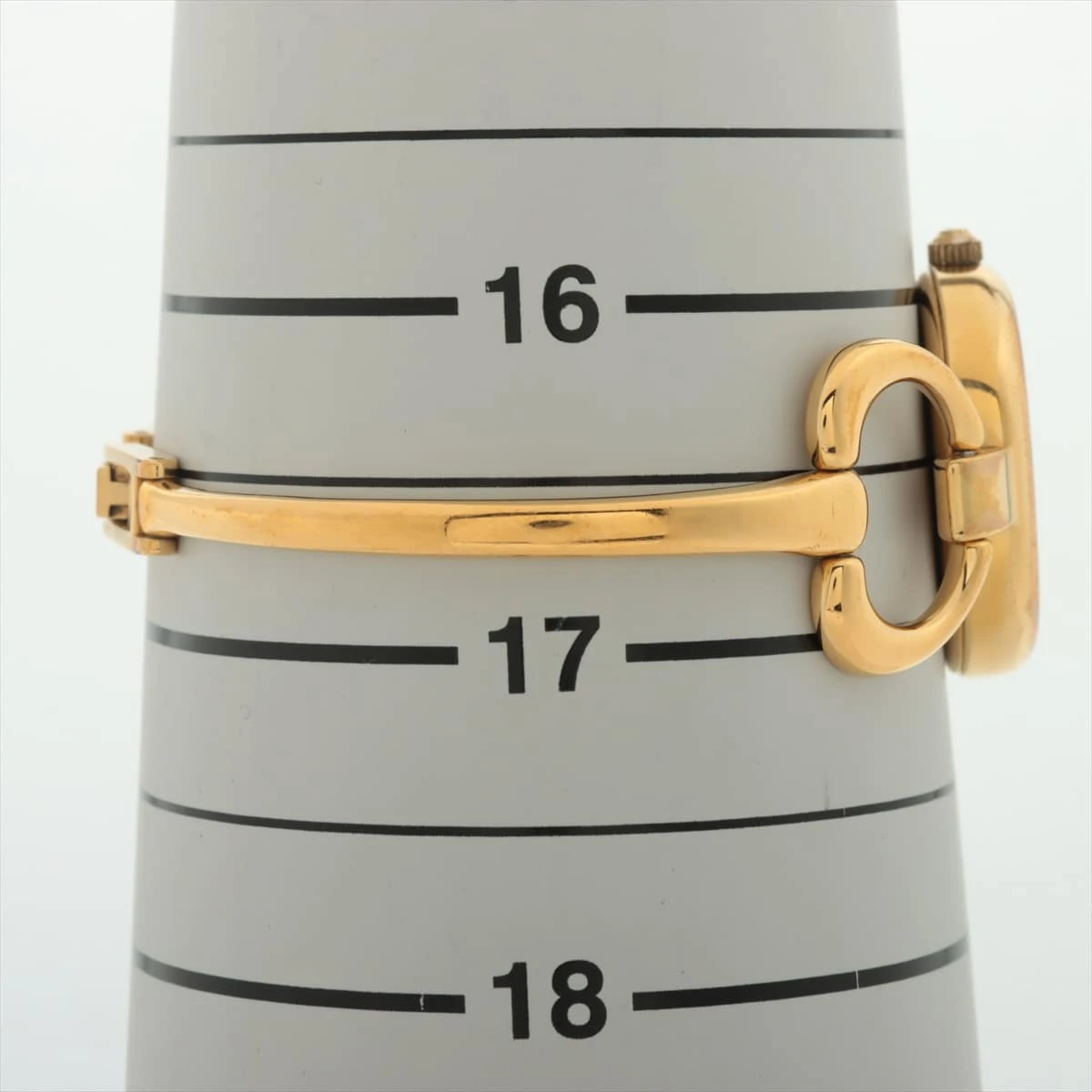 Lot - Gucci 1600 Gold Plated Ladies Bangle Watch
