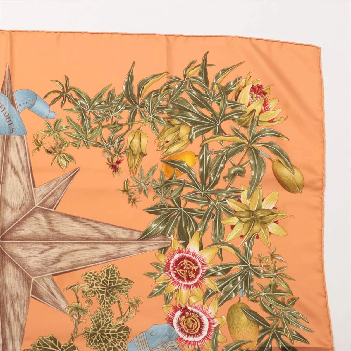 エルメス カレ90 PASSIFLORES パッションフラワー スカーフ シルク