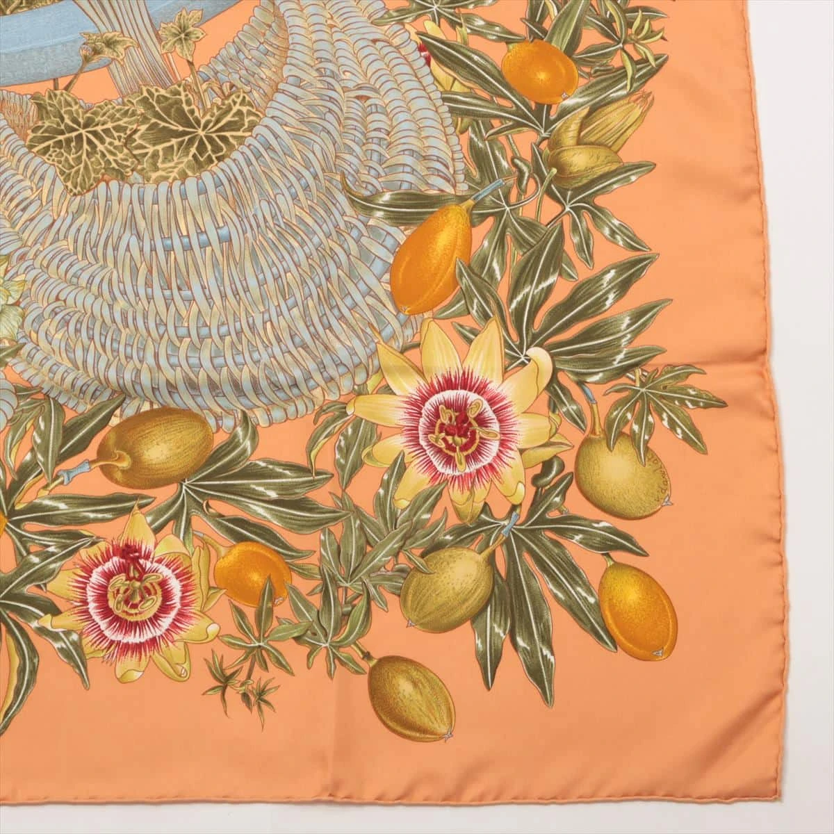 エルメス カレ90 PASSIFLORES パッションフラワー スカーフ シルク