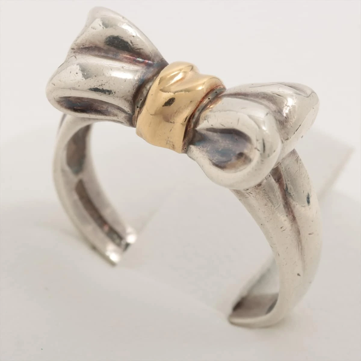 ティファニー リボン リング 925×750 3.9g シルバー キズ スレ くすみ