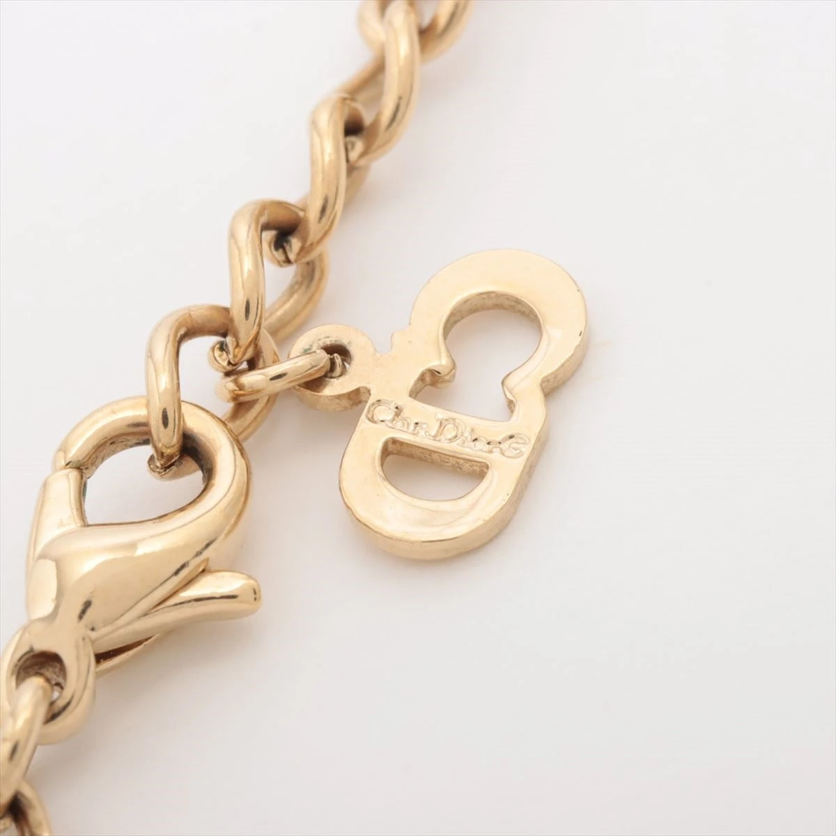 極美品✨　Dior　ネックレス　CD ロゴ　ラインストーン　希少　刻印　106 極美品✨ Dior ネックレス CD ロゴ ラインストーン 希少 刻印 106