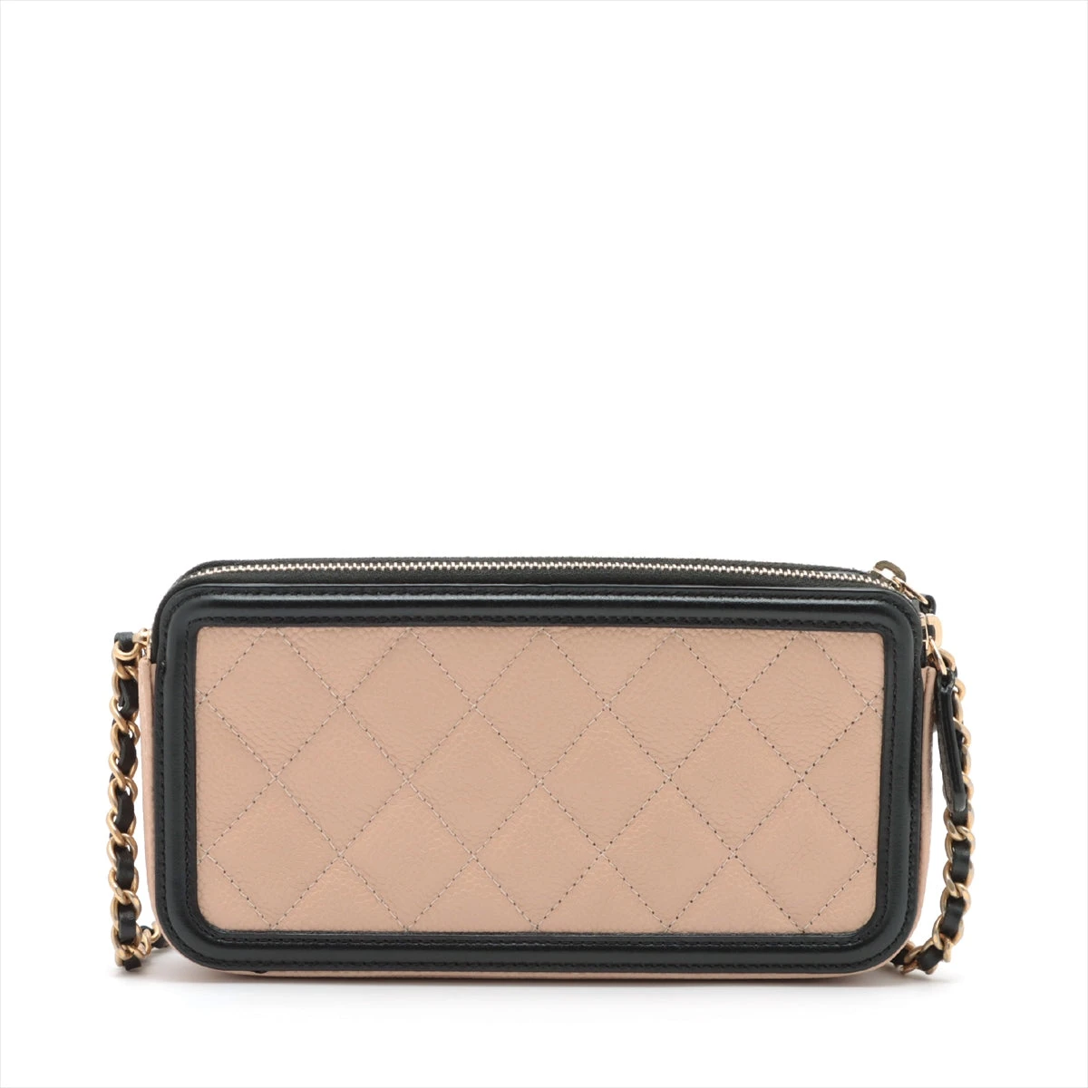 【ビックCC】CHANEL AW新作 フラグメントケース ベージュ ベージュ系 CHANEL(シャネル) カードケース・名刺入れ